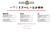 Tablet Screenshot of kleelux.de